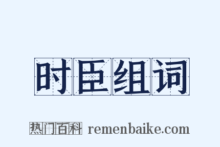 时臣组词是什么意思的图片